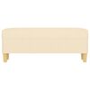 vidaXL Banc Cr&egrave;me 100x35x41 cm Tissu