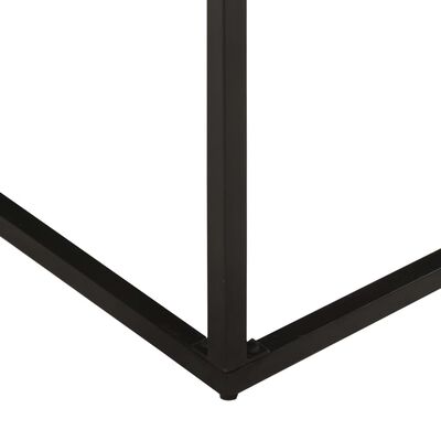 vidaXL Pouf Noir 62x62x47 cm Cuir véritable