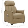 vidaXL Fauteuil de massage Cappuccino Similicuir