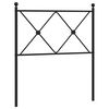 vidaXL T&ecirc;te de lit de remplacement m&eacute;tal blanc 75 cm