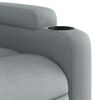 vidaXL Fauteuil inclinable de massage &eacute;lectrique Gris clair Tissu