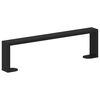 vidaXL Pieds de meuble 2 pcs Noir 37,6 x 4 x 10 mm Fer
