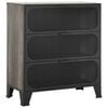 vidaXL Armoire de rangement Gris 72x36x82 cm M&eacute;tal et MDF