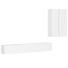 vidaXL Ensemble de meubles TV 4 pcs Blanc Bois d'ing&eacute;nierie