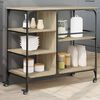 vidaXL Chariot de cuisine ch&ecirc;ne sonoma 100x45x89,5cm bois d'ing&eacute;nierie