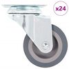 vidaXL 24 pcs Roulettes pivotantes 50 mm