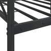 vidaXL Lit de repos sans matelas noir 90x200 cm acier