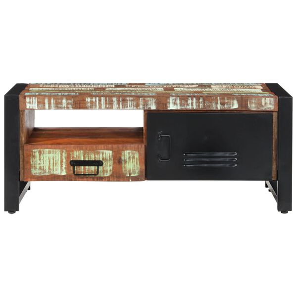 vidaXL Table basse 100x50x41 cm Bois de récupération massif