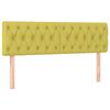 vidaXL Sommier &agrave; lattes de lit avec matelas Vert 160x200 cm Tissu