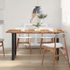 vidaXL Table de salle &agrave; manger 154x80x76 cm Bois d'acacia solide