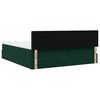 VidaXL Cadre de lit ottoman avec matelas vert fonc&eacute; 180x200cm velours