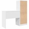 vidaXL Bureau avec tiroir 2 pcs Blanc