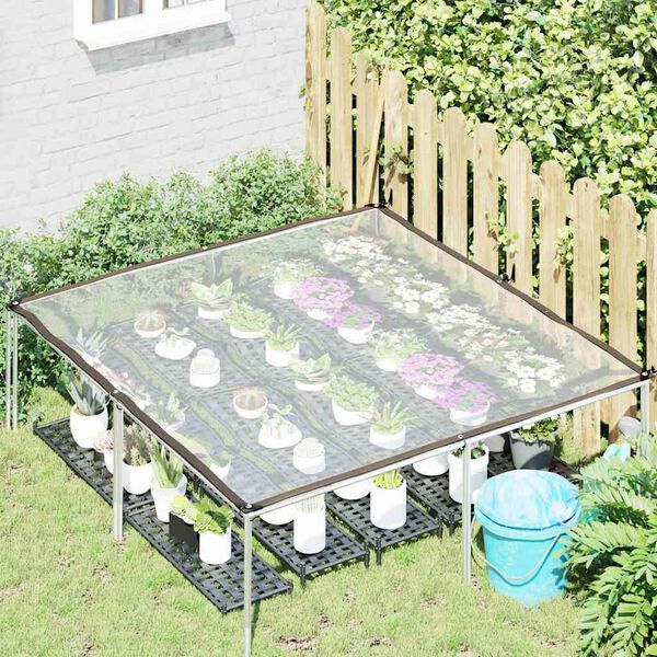 vidaXL B&acirc;che transparente avec &oelig;illets 2 x 2 m en poly&eacute;thyl&egrave;ne
