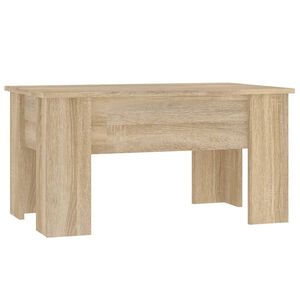 vidaXL Table basse ch&ecirc;ne sonoma 79x49x41 cm bois d'ing&eacute;nierie