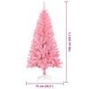 vidaXL Sapin de No&euml;l avec 150 LED avec support Rose 150 cm PVC