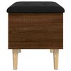vidaXL Banc de rangement ch&ecirc;ne marron 62x42x46 cm bois d'ing&eacute;nierie
