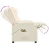 vidaXL Fauteuil de massage Crème Similicuir