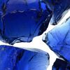 vidaXL Pierres de Jardin Bleu 12 cm Verre
