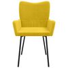 vidaXL Chaises à manger lot de 2 Jaune Velours