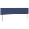 vidaXL T&ecirc;tes de lit Bleu 160x5x78/88 cm Tissu
