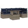 vidaXL Ensemble de canap&eacute; de jardin 6 pc 5-Nombre de places