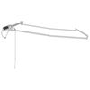 vidaXL Cadre de store r&eacute;tractable &eacute;lectrique Blanc 3 x 2 m Acier