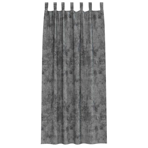 vidaXL Rideaux en velours 2 pcs Gris 225 x 140 cm Velours