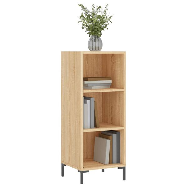 vidaXL Buffet chêne sonoma 34,5x32,5x90 cm bois d'ingénierie