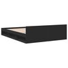 vidaXL Cadre de lit avec tiroirs sans matelas noir 120x200 cm