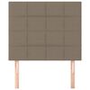 vidaXL T&ecirc;te de lit Taupe 80x5x118/128 cm Tissu