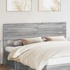 vidaXL T&ecirc;te de lit Gris Sonoma 200 cm Bois d'ing&eacute;nierie