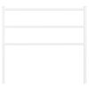vidaXL T&ecirc;te de lit de remplacement m&eacute;tal blanc 100 cm