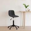 vidaXL Chaise pivotante de salle &agrave; manger Noir Velours