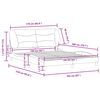 vidaXL Cadre de lit sans matelas Hvar taupe 160x200 cm tissu