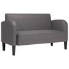 vidaXL Canap&eacute; causeuse gris 110 cm similicuir