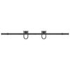 vidaXL Kit de quincaillerie de porte coulissante 183 cm Acier Noir