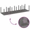 vidaXL Ensemble de salle &agrave; manger pour jardin 15 pcs Gris clair