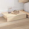 vidaXL Cadre de lit Marron 150 x 200 cm bois