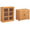 vidaXL Ensemble de meubles de rangement Marron Bois d'ing&eacute;nierie