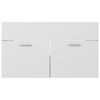 vidaXL Ensemble de meubles de bain Blanc et ch&ecirc;ne sonoma Agglom&eacute;r&eacute;