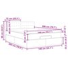 vidaXL Cadre de lit ottoman et matelas cappuccino 140x200cm similicuir