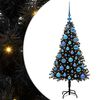 vidaXL Sapin de No&euml;l Noir 120 cm PVC