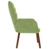 vidaXL Chaise de relaxation Vert clair Velours