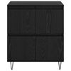 vidaXL Buffets 2 pcs Ch&ecirc;ne noir 120 x 35 x 70 cm Bois d'ing&eacute;nierie