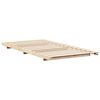 vidaXL Cadre de lit sur&eacute;lev&eacute; Marron 80 x 200 cm Bois massif en pin