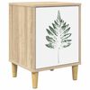 vidaXL Table de chevet HANAU Ch&ecirc;ne Sonoma 36 x 33 x 50 cm