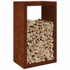 VidaXL &Eacute;tag&egrave;re &agrave; bois 60x40x100 cm acier r&eacute;sistant aux intemp&eacute;ries