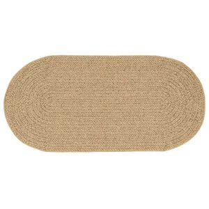 vidaXL Tapis ZIZUR Marron 200 x 100 cm Polypropyl&egrave;ne