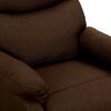 vidaXL Fauteuil de massage Marron fonc&eacute; Tissu