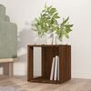 vidaXL Table d'appoint Ch&ecirc;ne marron 33x33x34,5 cm Bois d'ing&eacute;nierie